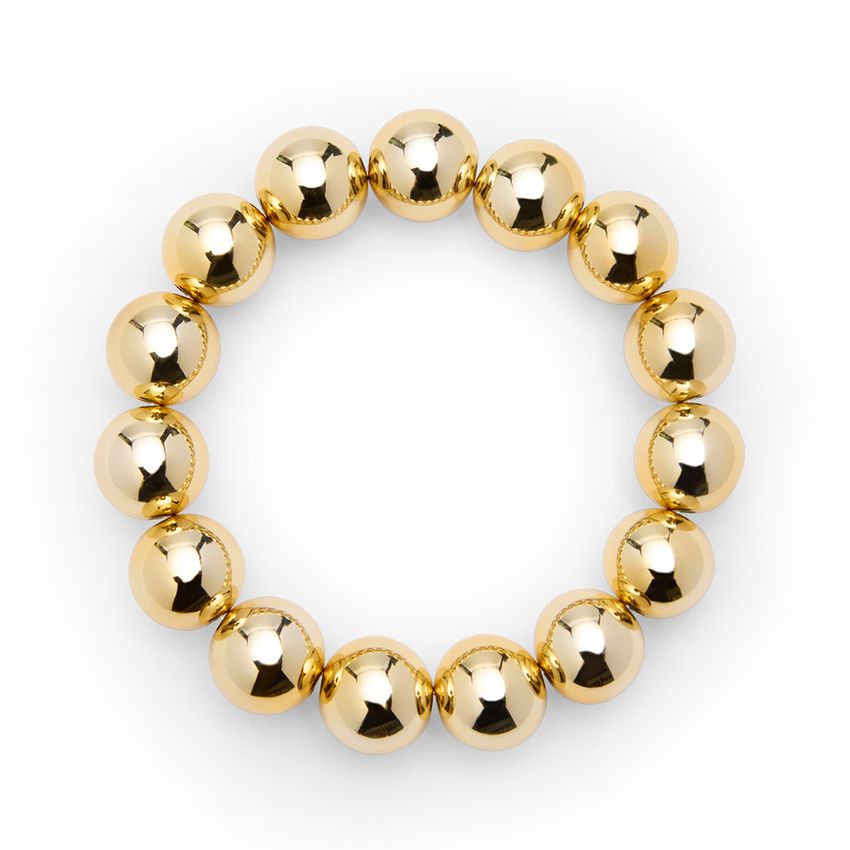 Goldfarbenes Perlenarmband
