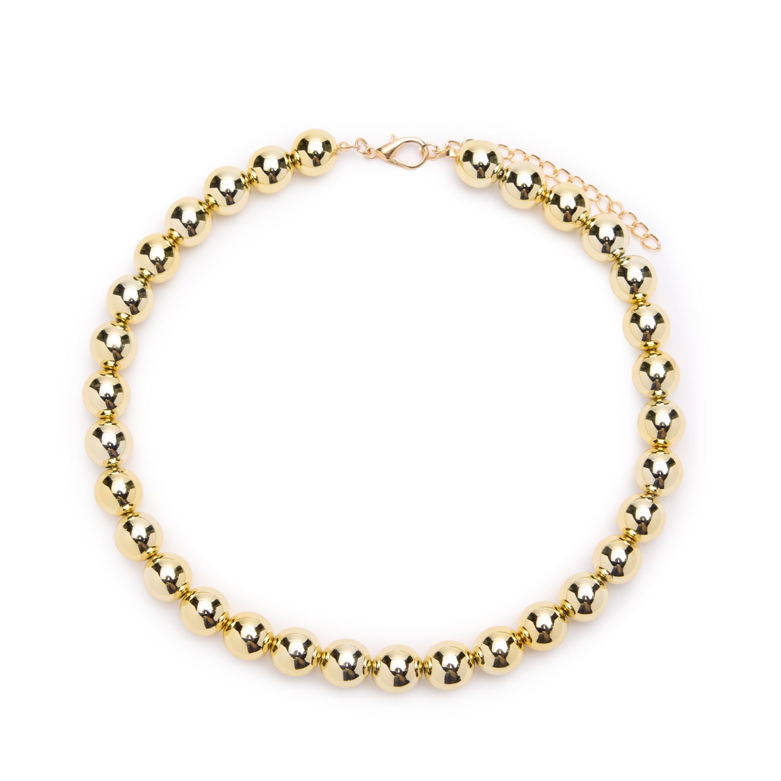 Goldfarbene Perlenkette