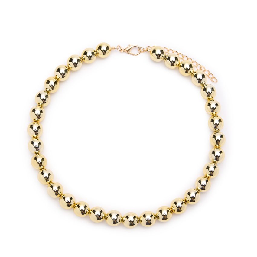 Goldfarbene Perlenkette