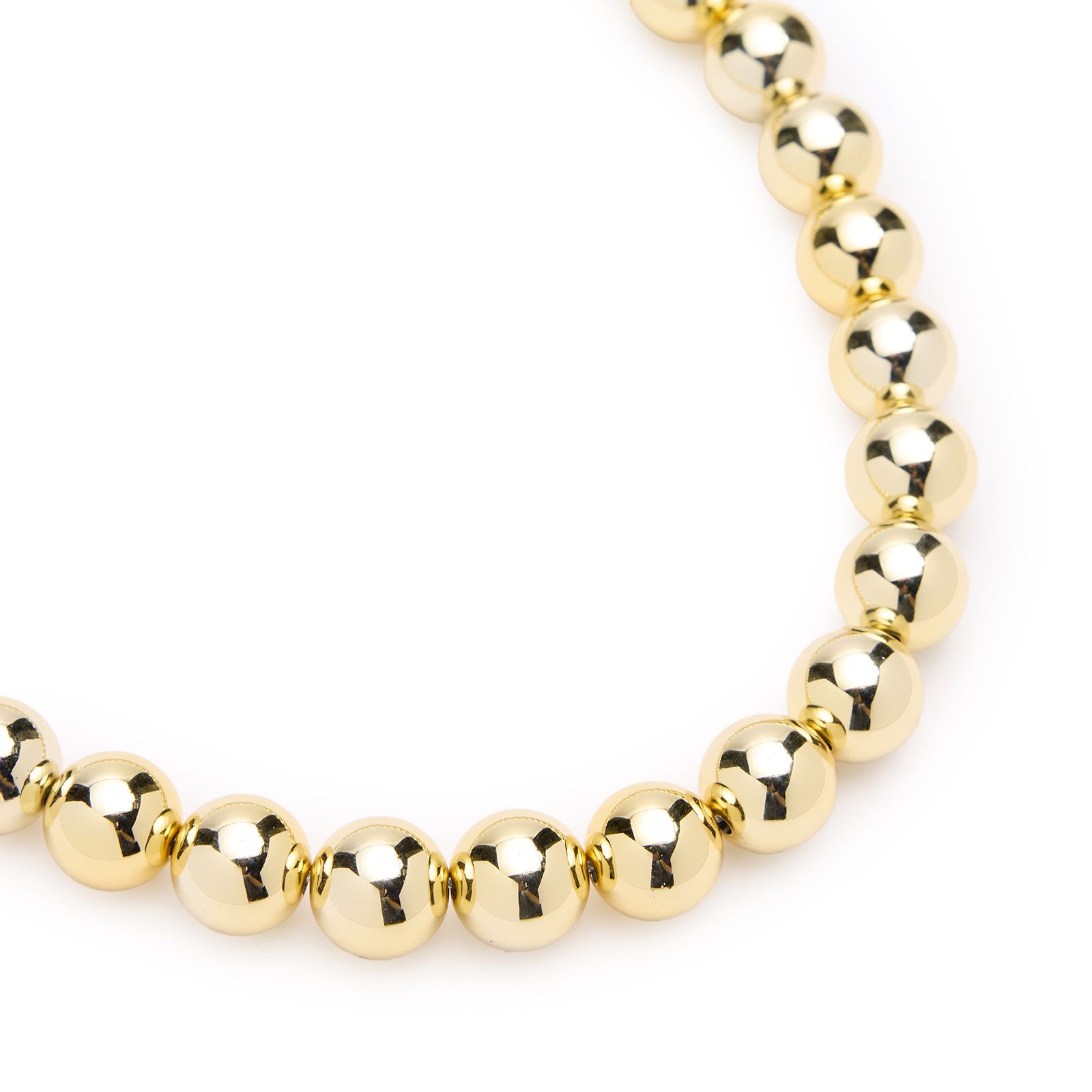 Goldfarbene Perlenkette