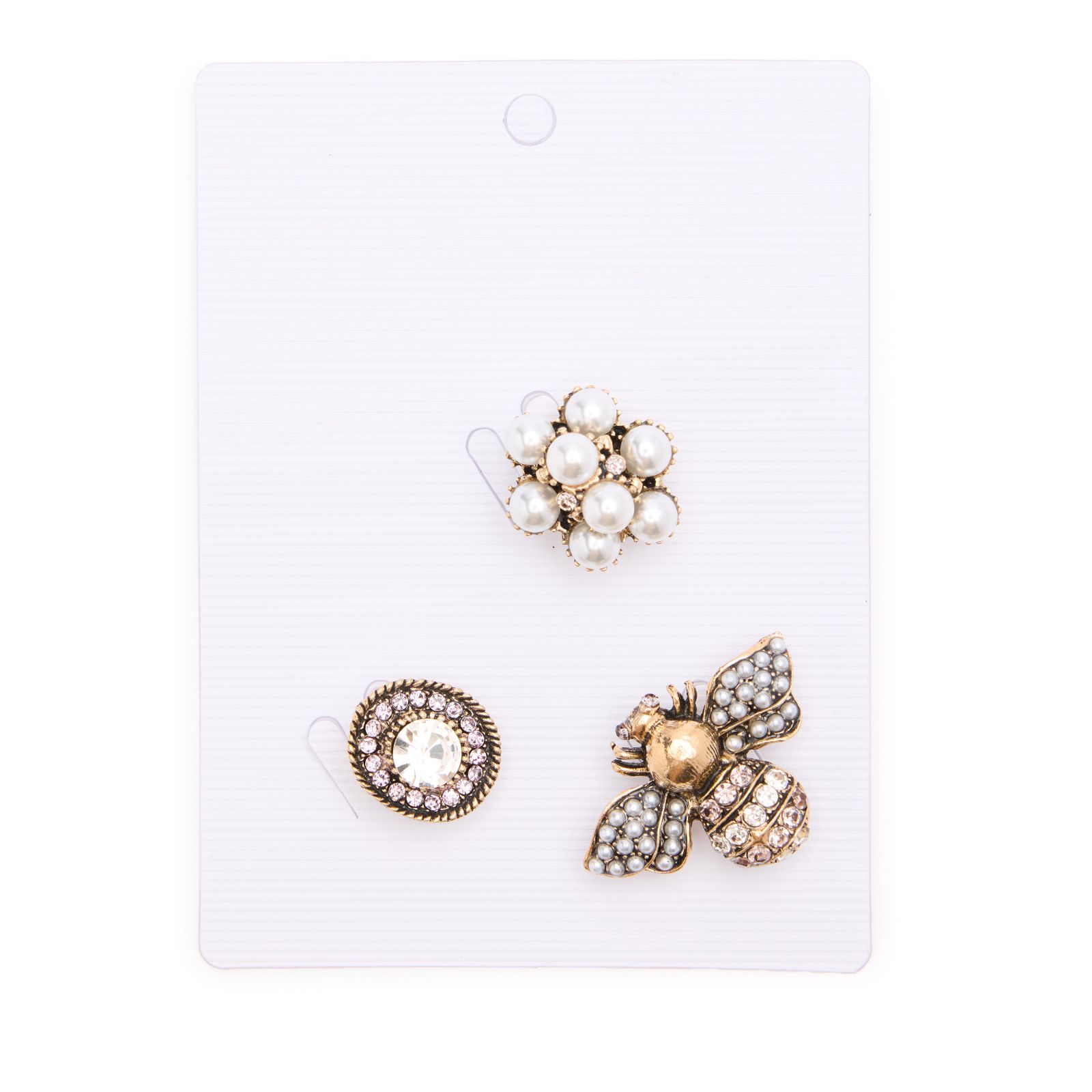 3-pack gouden broches
