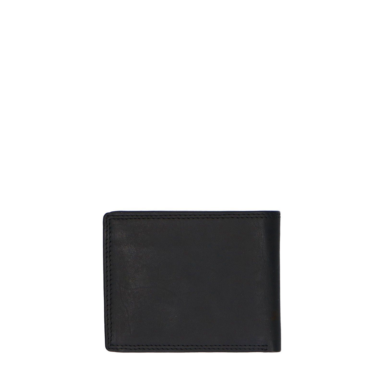 Schwarzes Leder-Portemonnaie