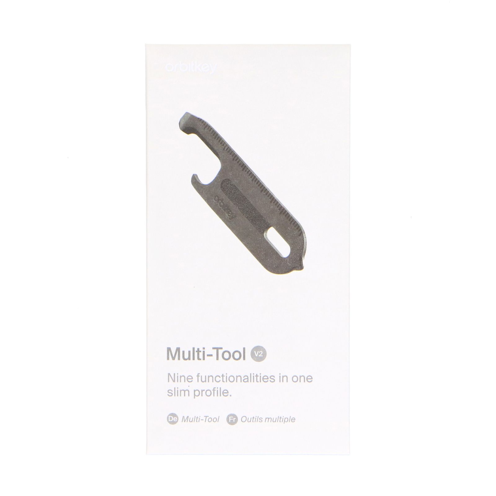 Zwarte stalen multifunctionele Orbitkey sleutelhanger
