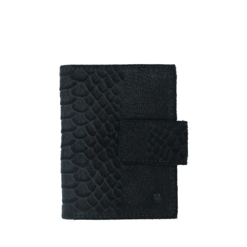 Zwarte croco portemonnee