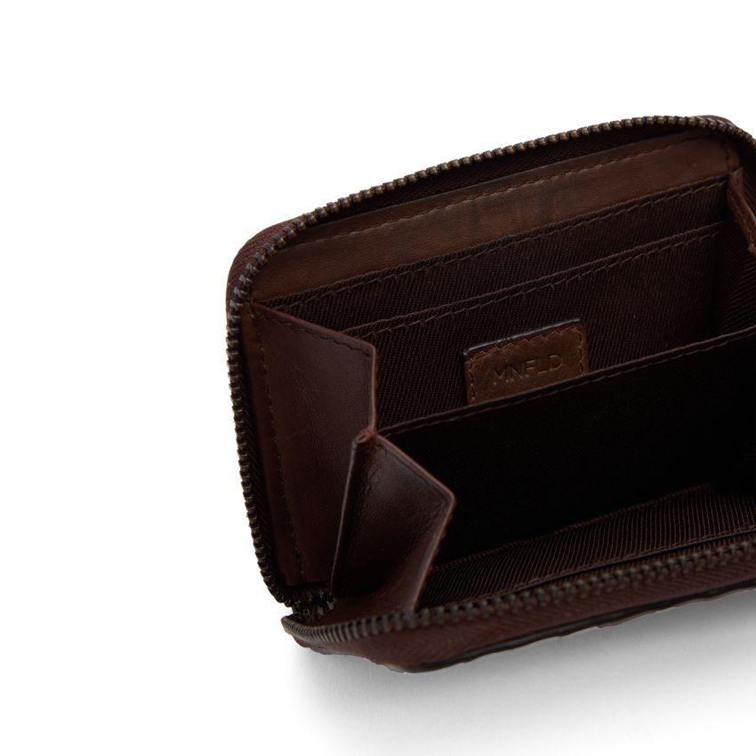 Braunes Leder-Portemonnaie