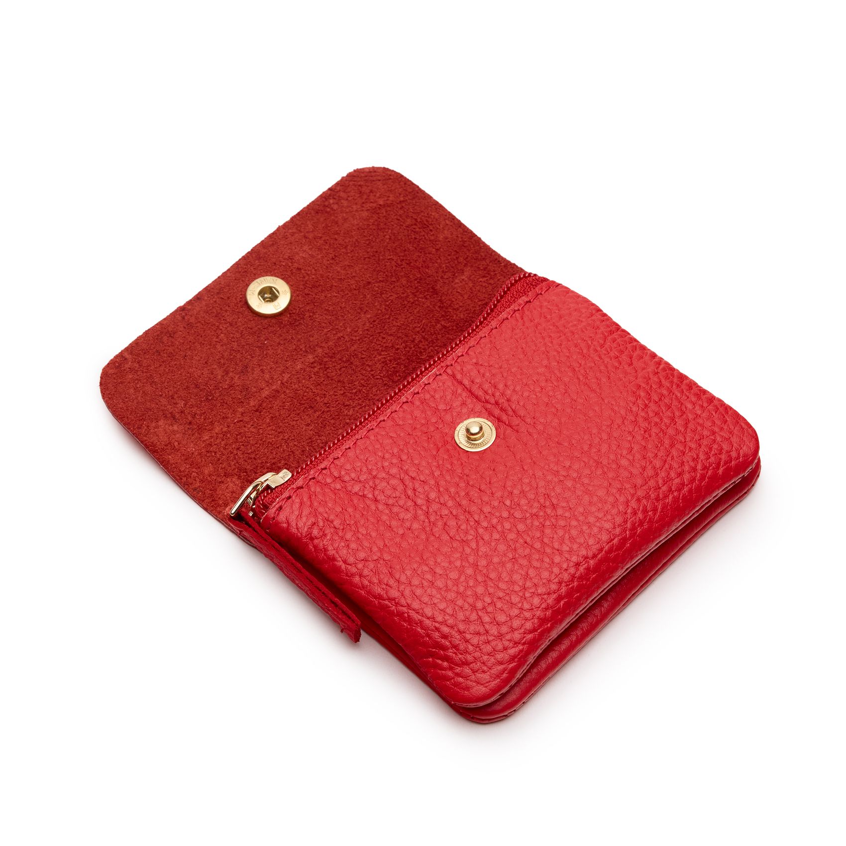 Rotes Leder-Portemonnaie