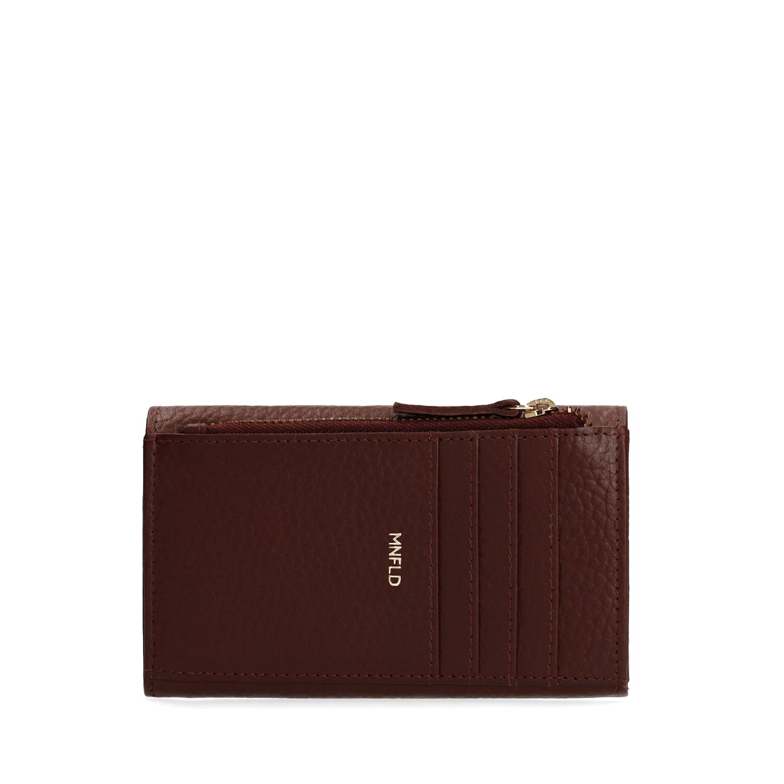 Burgundy leren portemonnee