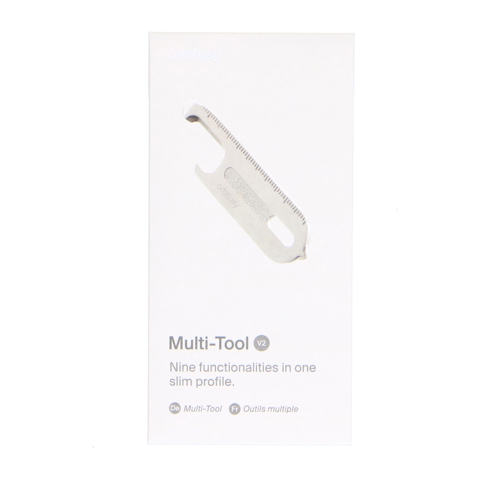 Zilveren stalen multifunctionele Orbitkey sleutelhanger