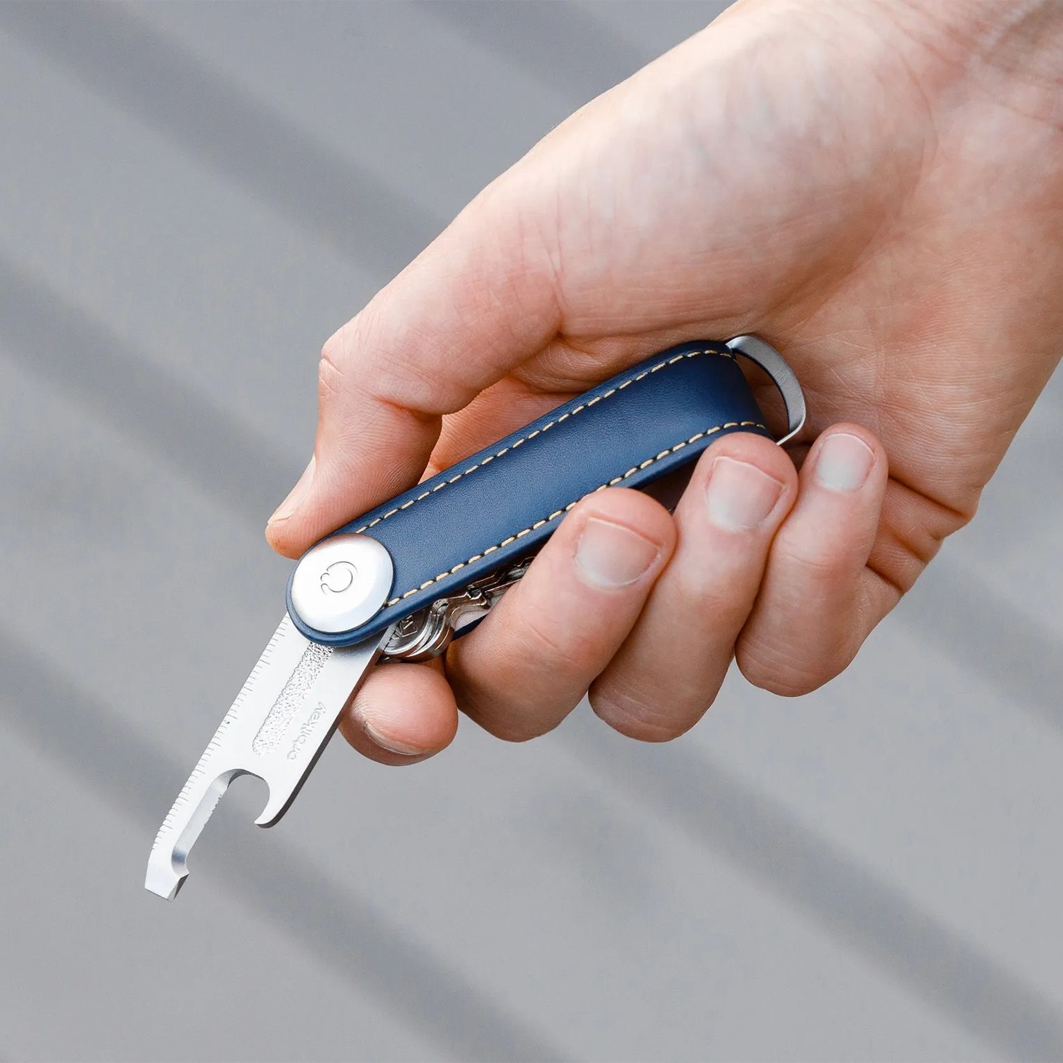 Zilveren stalen multifunctionele Orbitkey sleutelhanger
