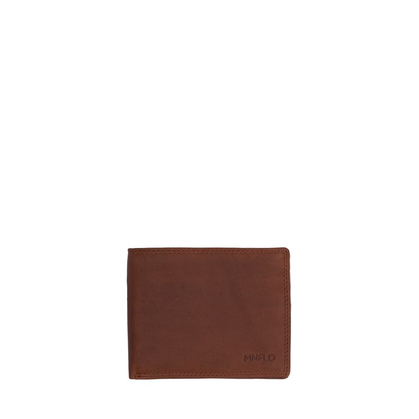 Cognac leren portemonnee