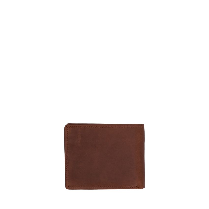 Cognac leren portemonnee