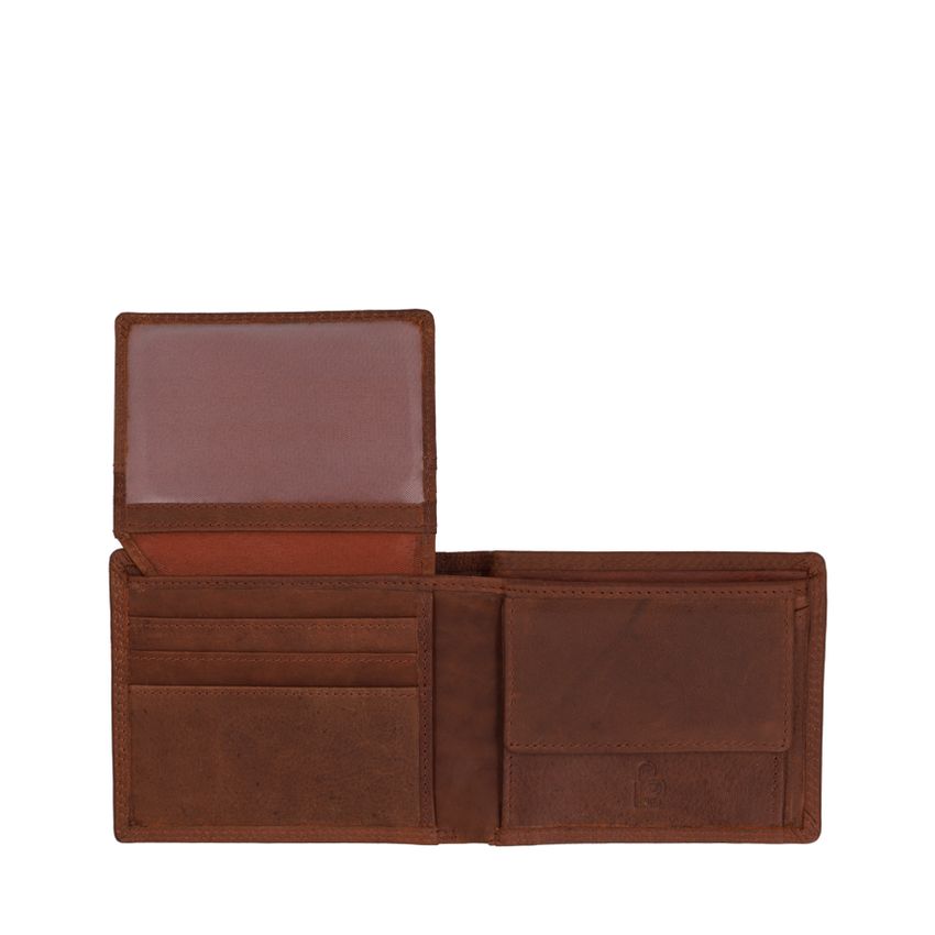 Cognac leren portemonnee