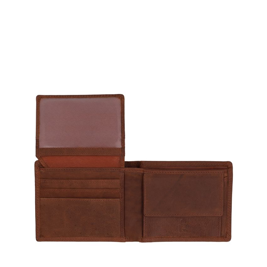 Cognacfarbenes Lederportemonnaie