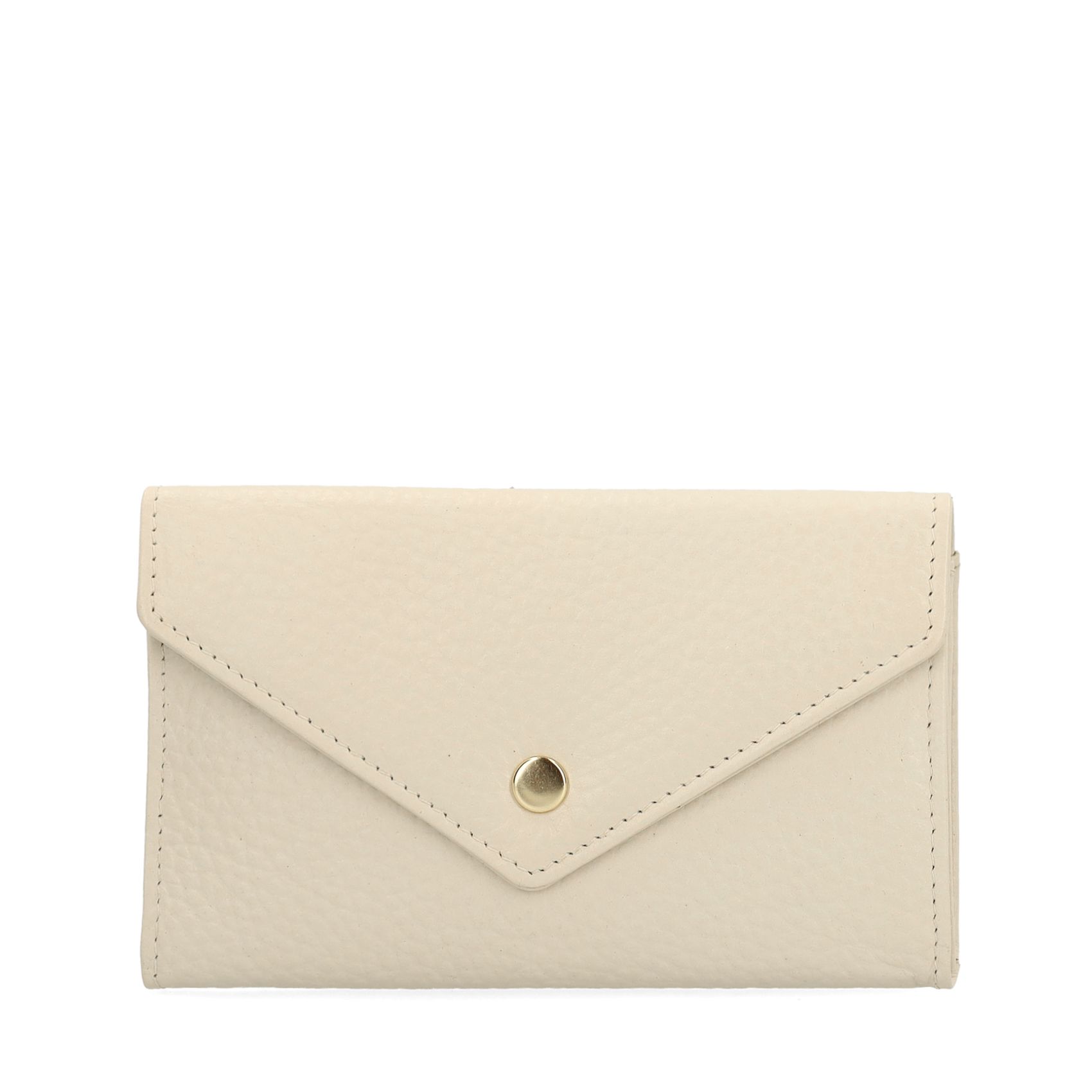 Offwhite Leder-Portemonnaie