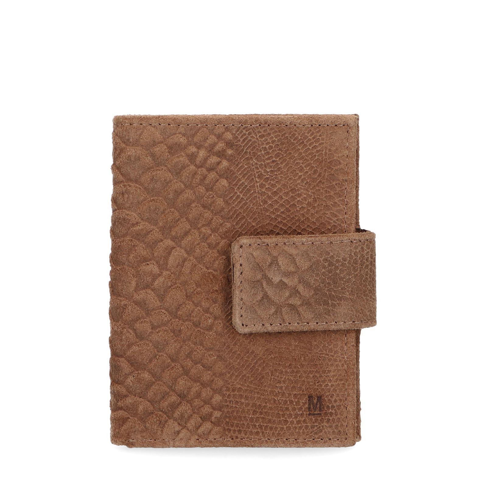 Cognac croco portemonnee