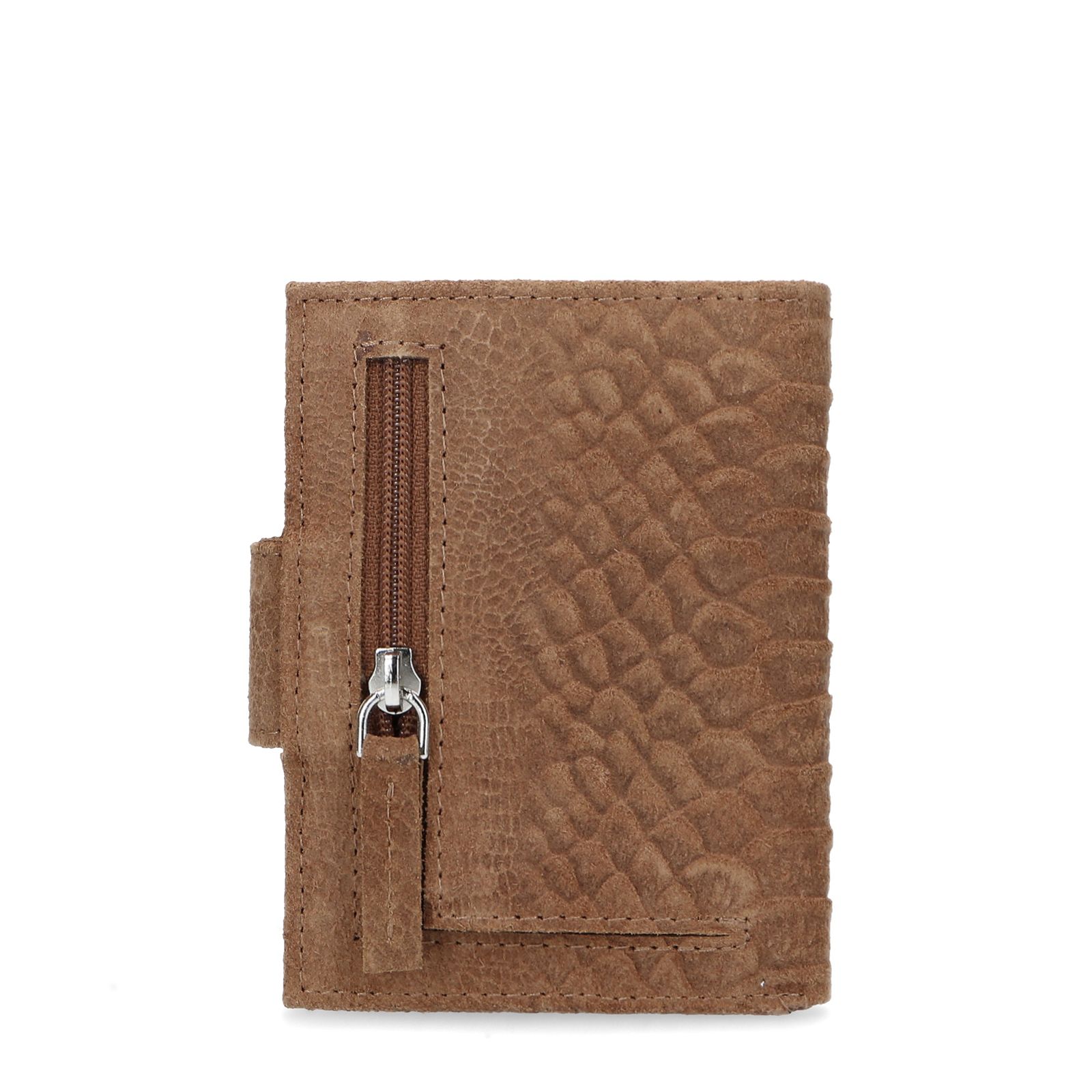 Cognac croco portemonnee