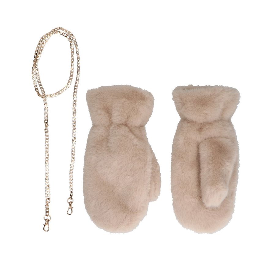 Beige wanten