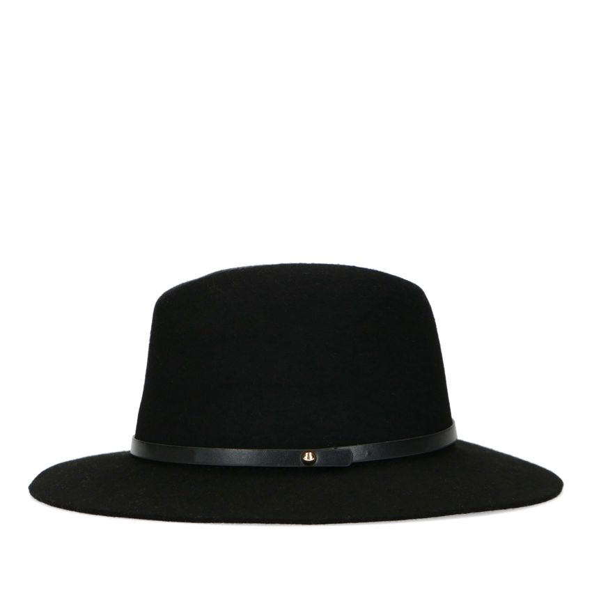 Zwarte wollen hoed