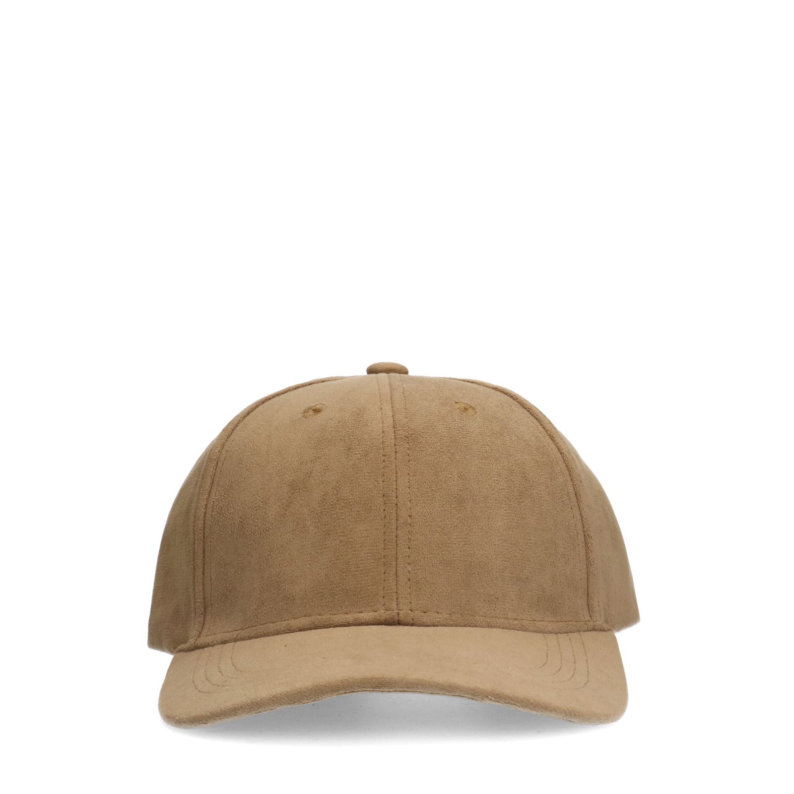 Braune Veloursleder-Kappe