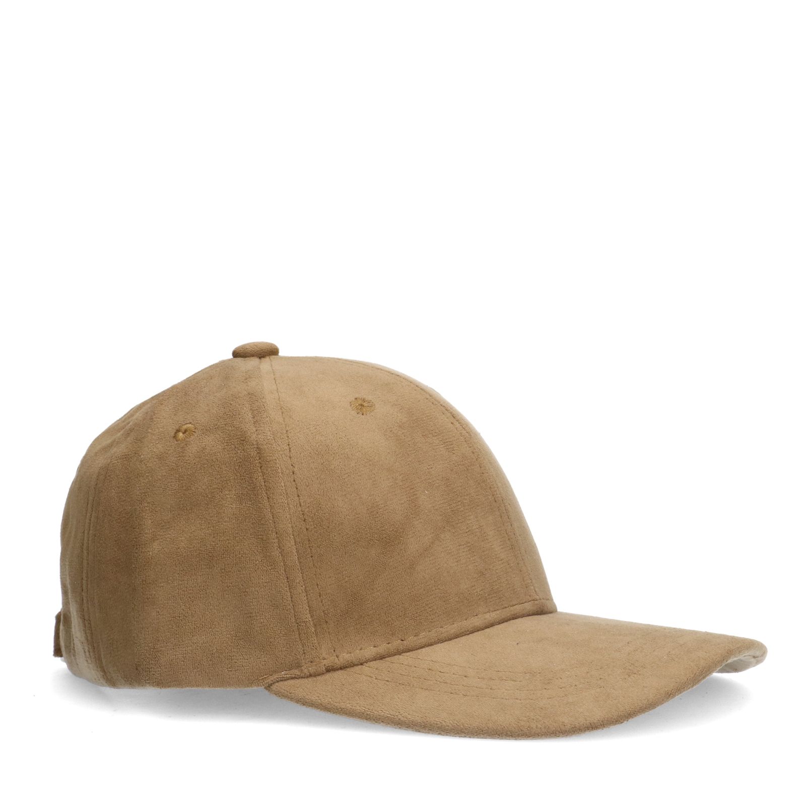 Braune Veloursleder-Kappe