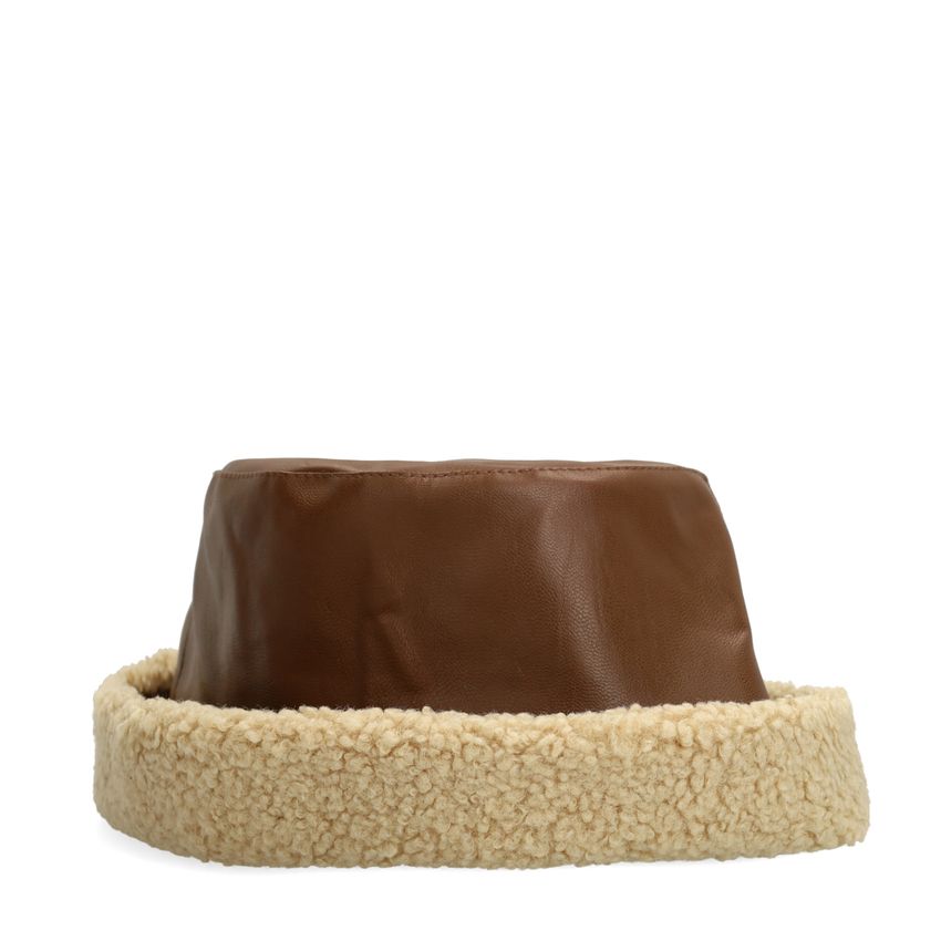Bruine bucket hat