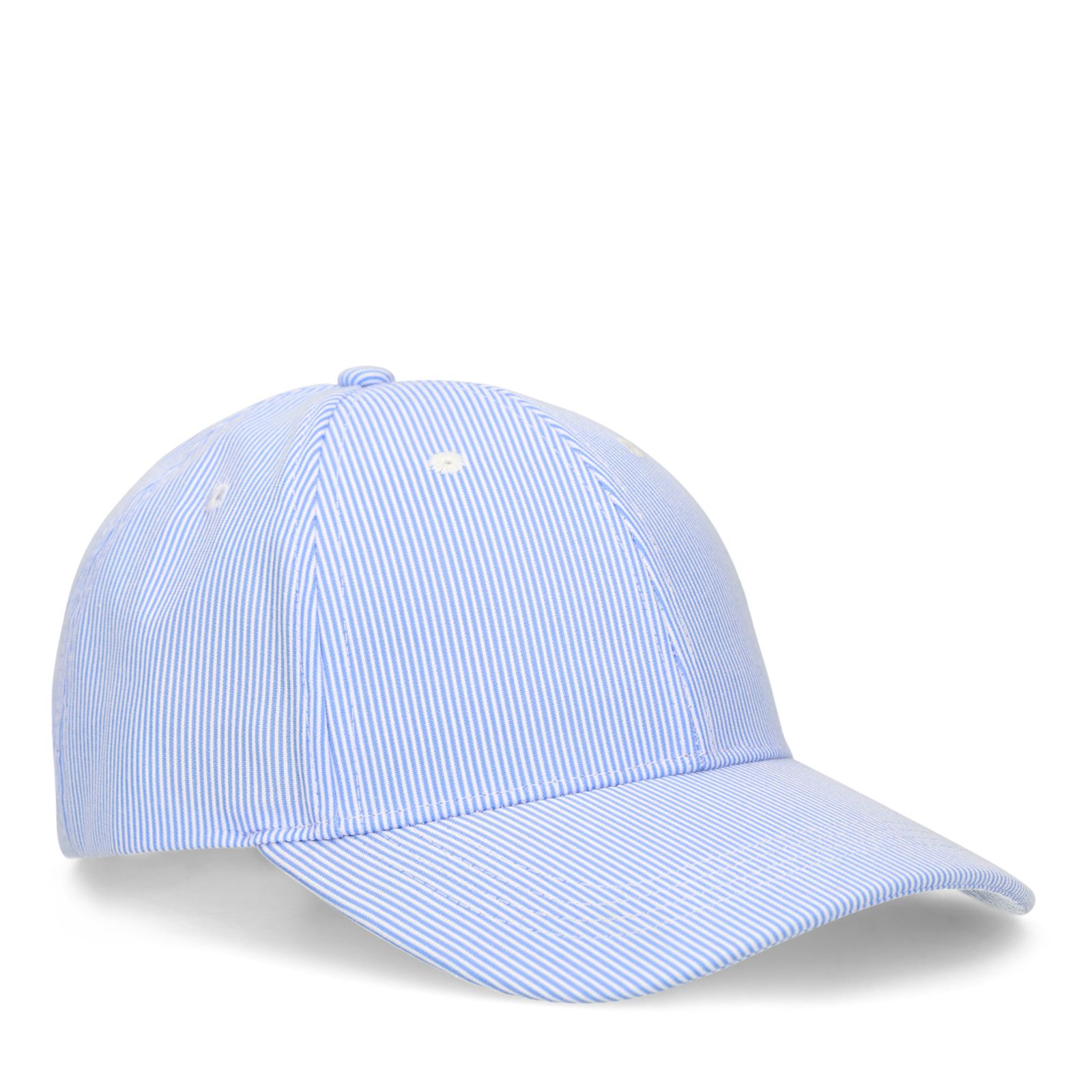 Blauw en witte gestreepte pet