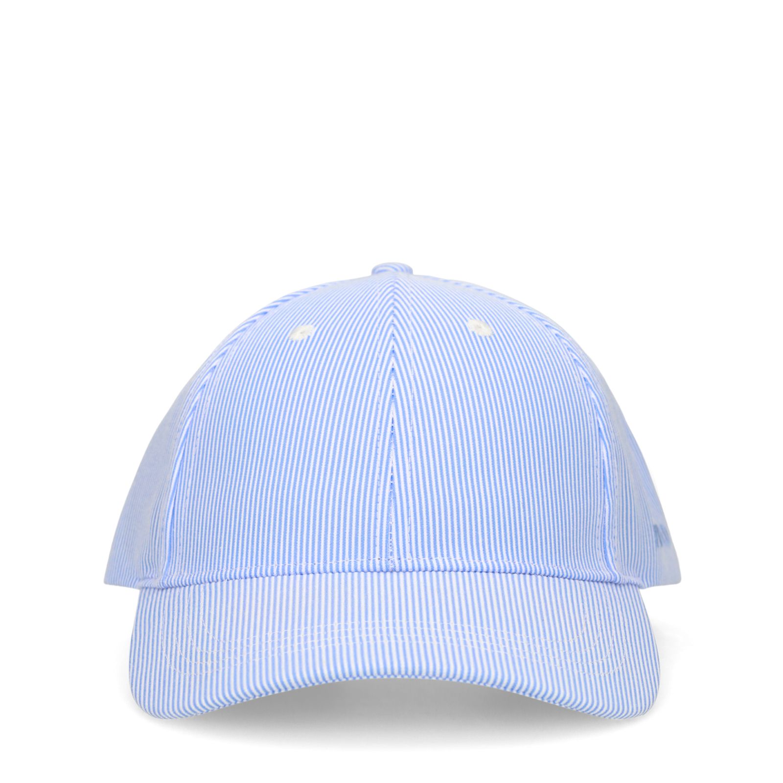 Blauw en witte gestreepte pet