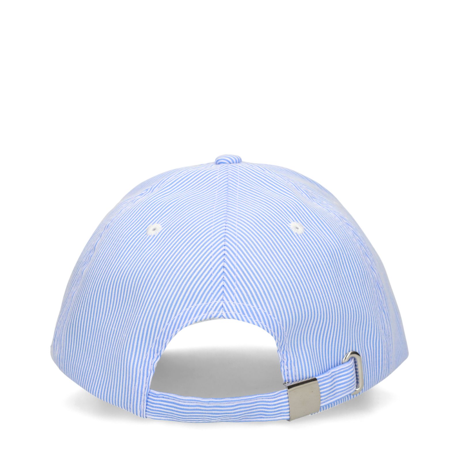 Blauw en witte gestreepte pet