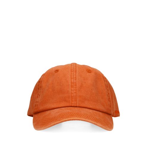 Orangefarbene Kappe