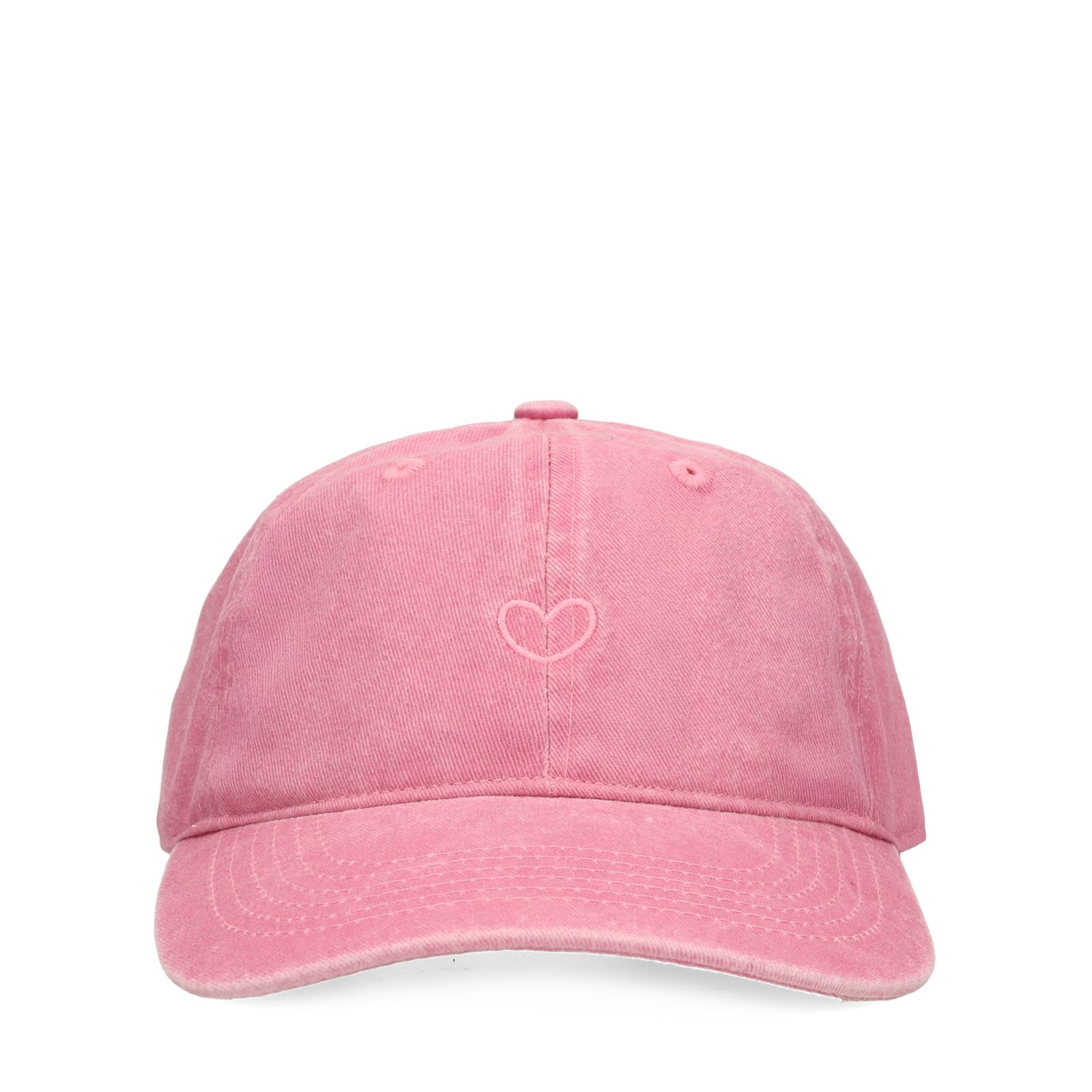 Washed roze pet met hartje