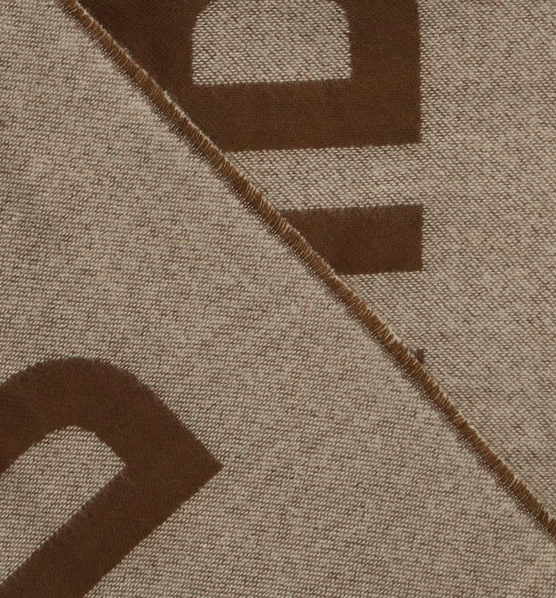 Brauner Schal mit MNFLD-Schriftzug