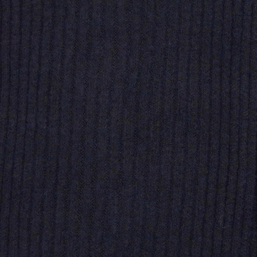 Blauer Schal mit Rippmuster
