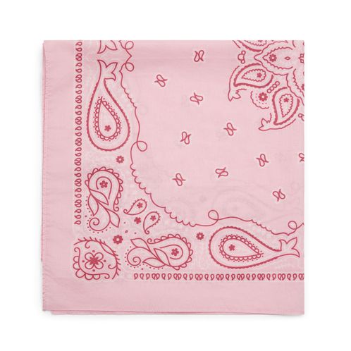 Roze sjaaltje met wit- en donkerroze details