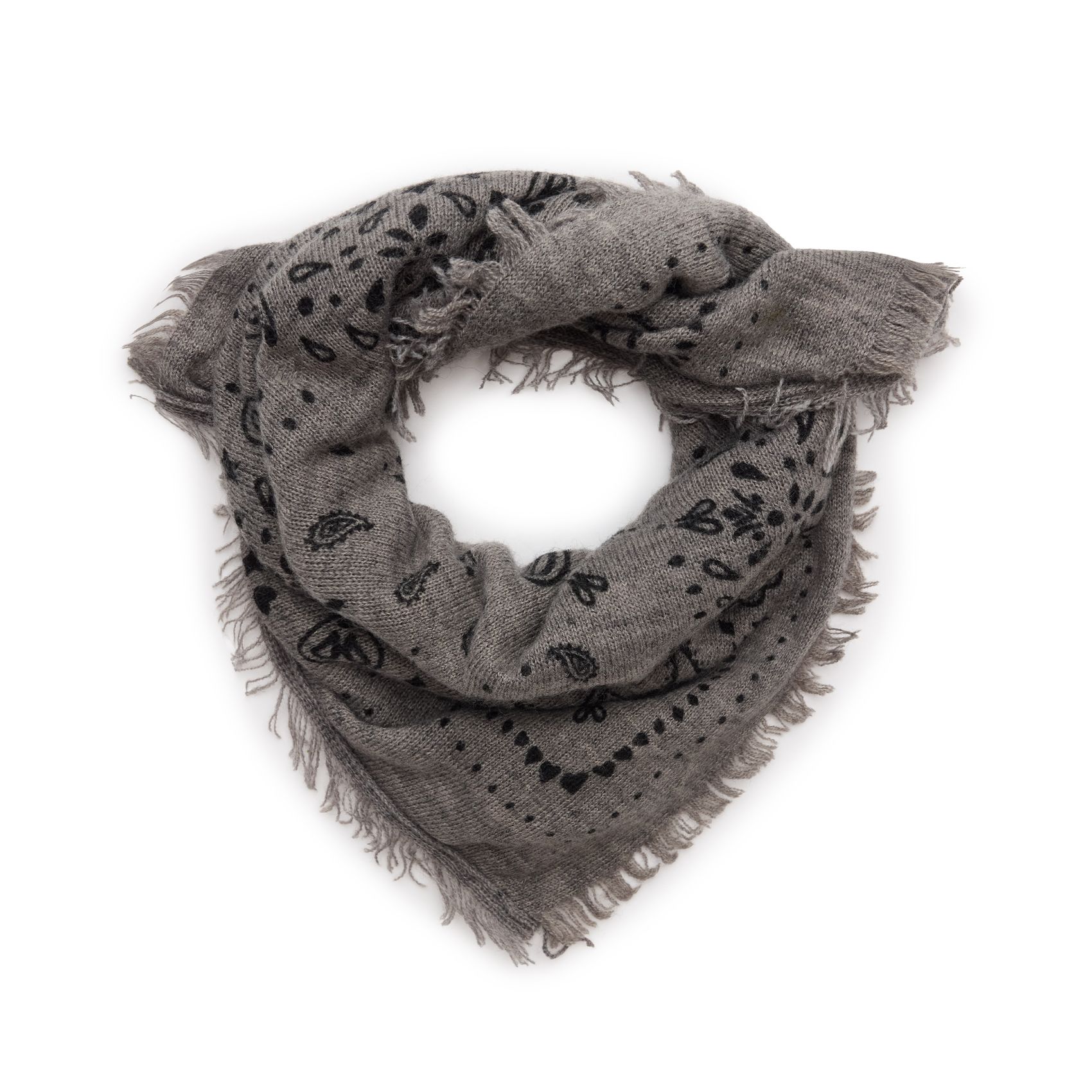 Graues Tuch mit Paisleymuster