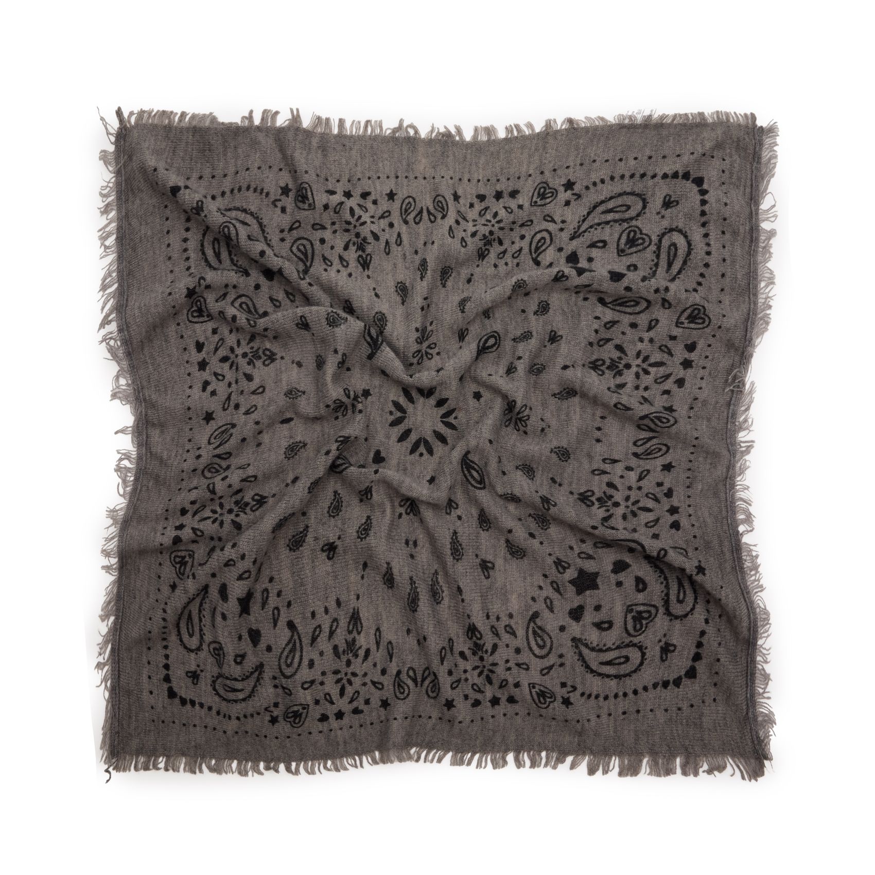 Graues Tuch mit Paisleymuster