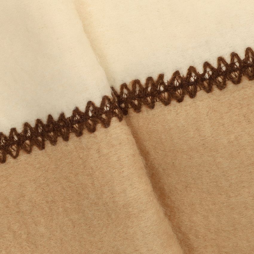 Beige sjaal met beige en bruine details