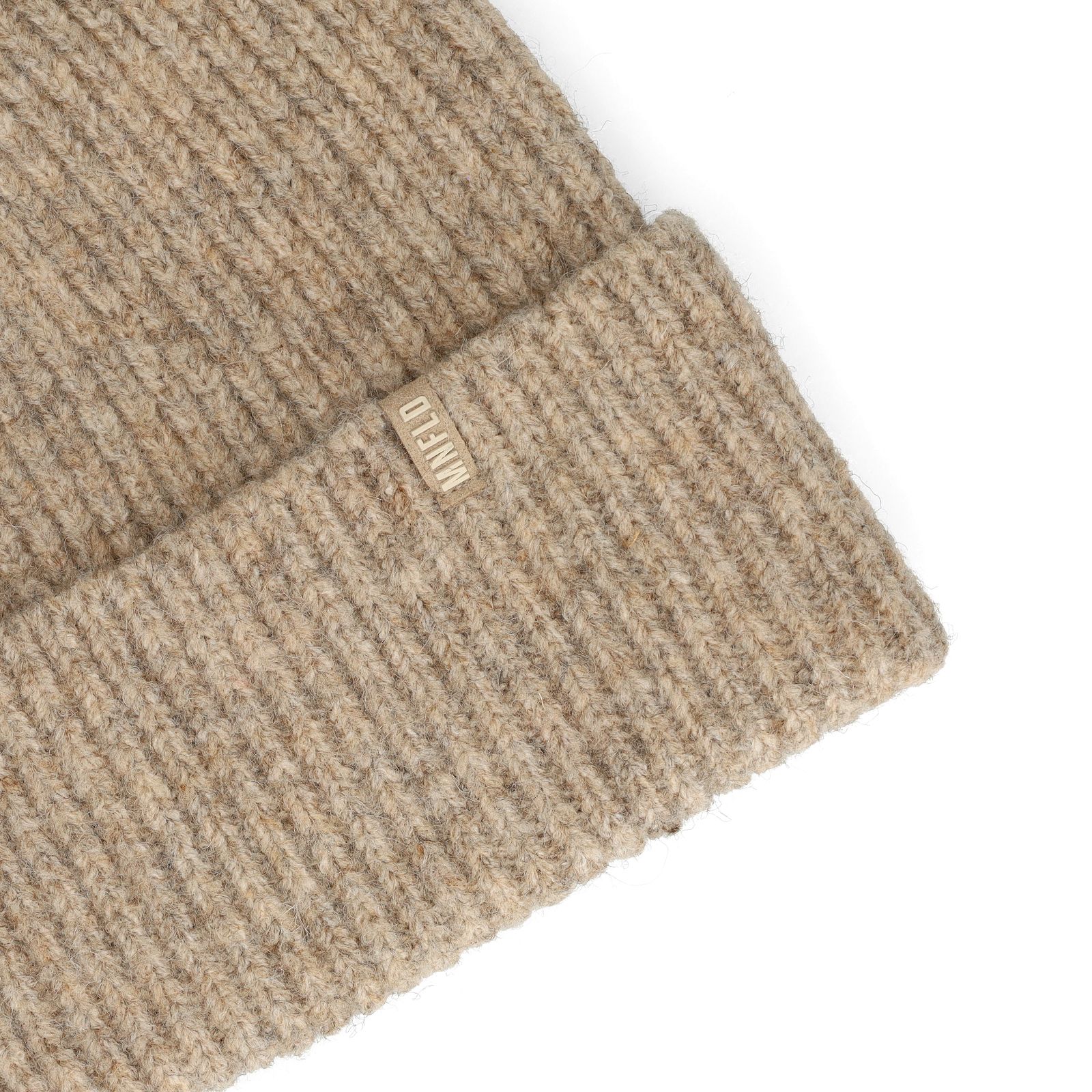 Beigefarbener Beanie