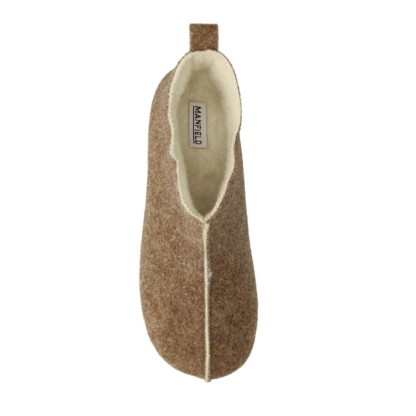Taupe pantoffels