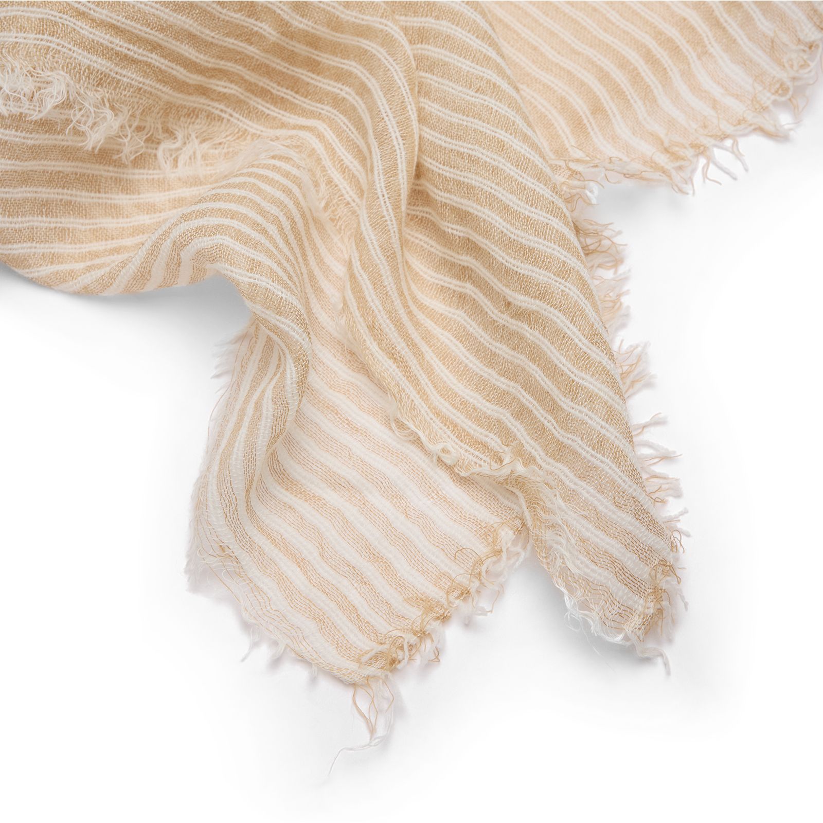 Beige gestreiftes Tuch