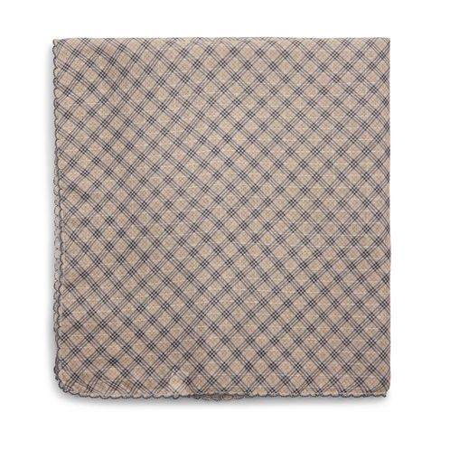 Beige geruit sjaaltje