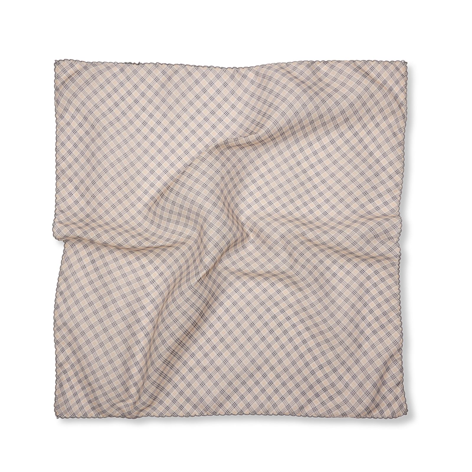 Beige geruit sjaaltje