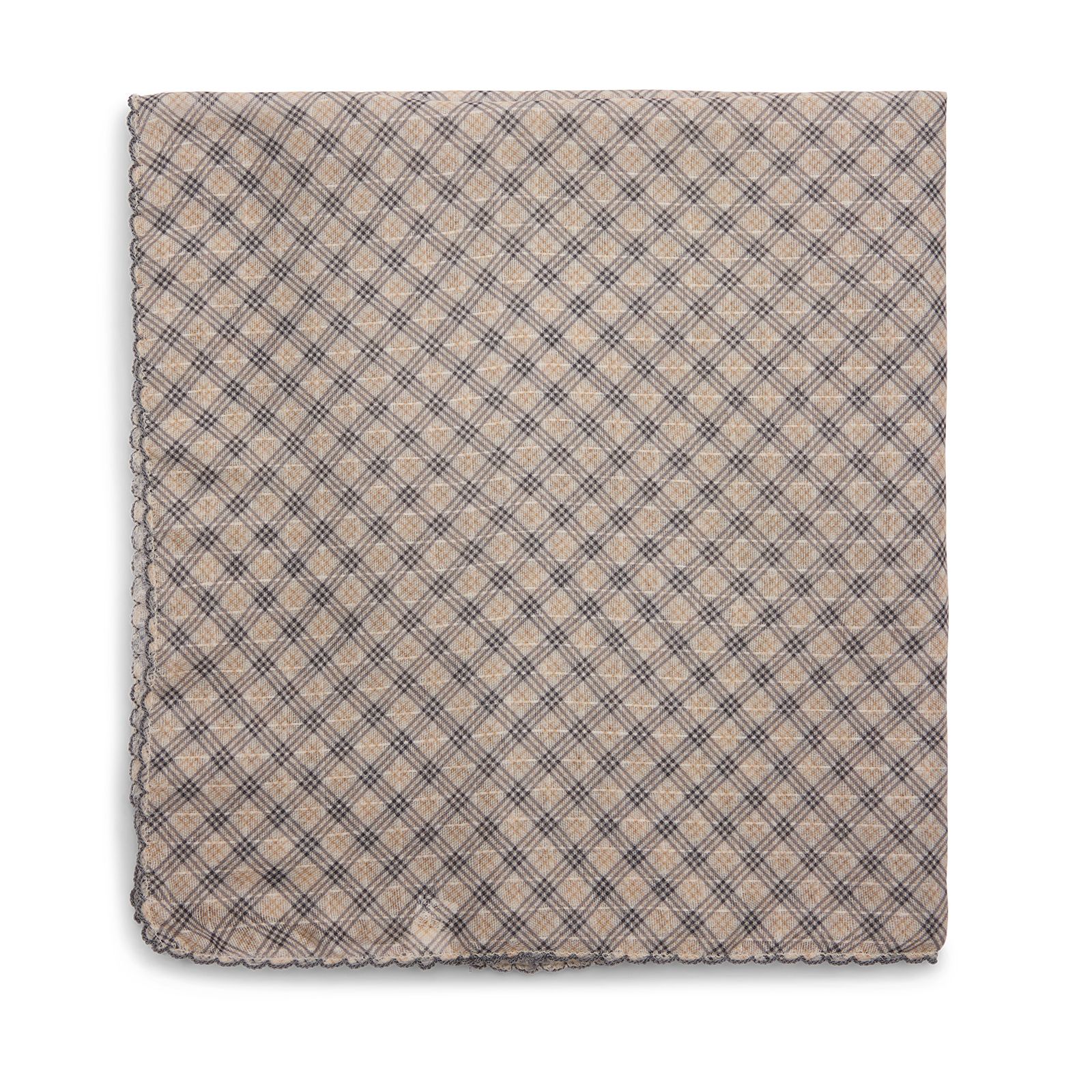 Beige geruit sjaaltje