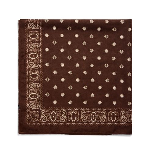 Bruin sjaaltje met beige details