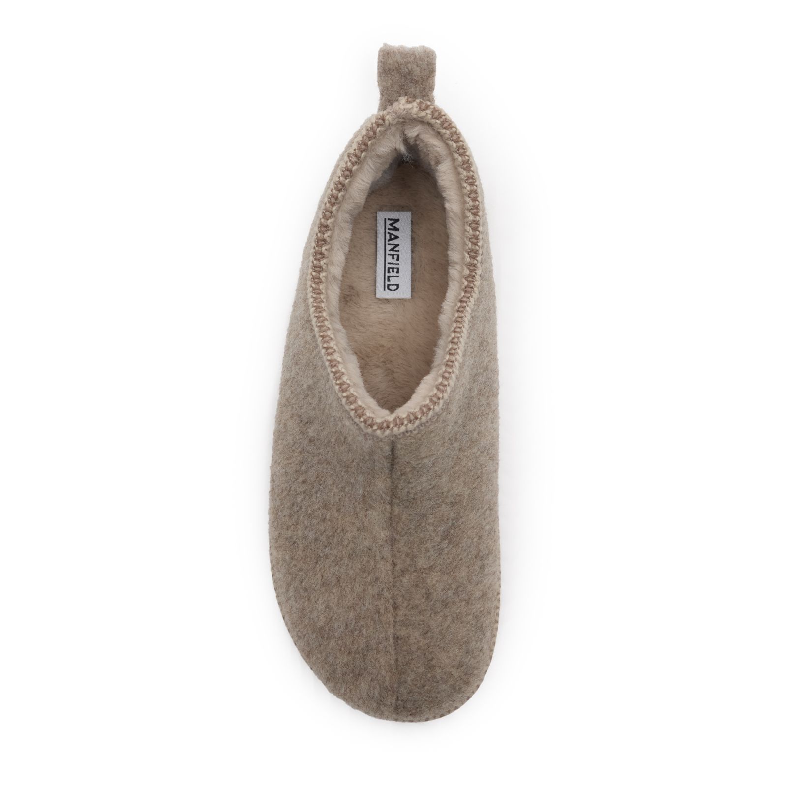 Taupe pantoffels