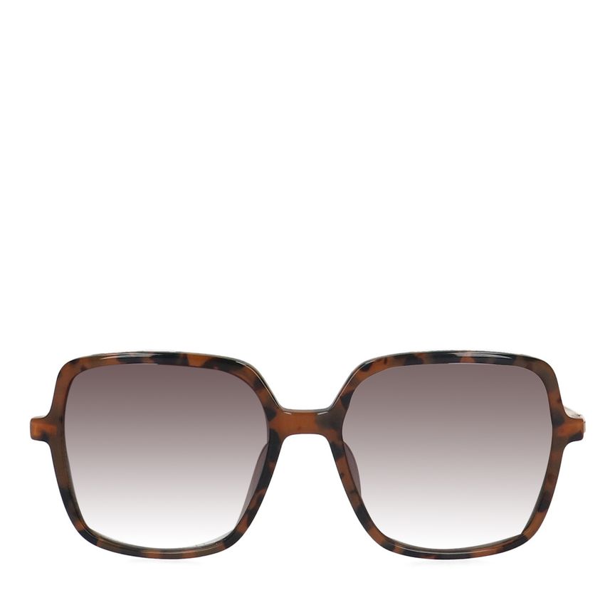 Gemusterte braune Sonnenbrille