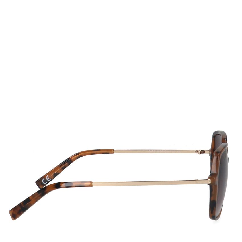 Gemusterte braune Sonnenbrille