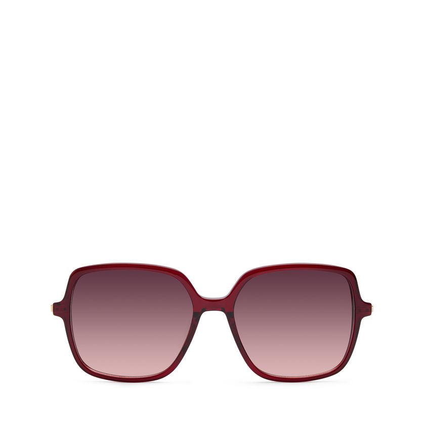 Bordeauxrote Sonnenbrille