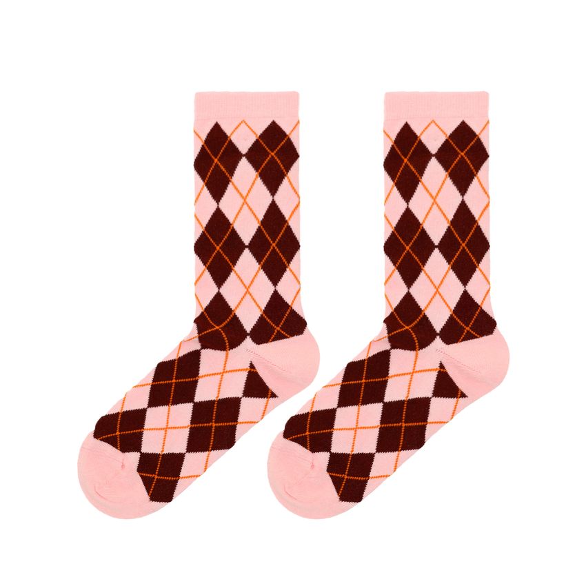 2er-Set karierte Socken
