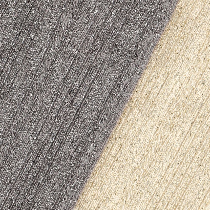 2-pack zilveren & gouden glitter sokken