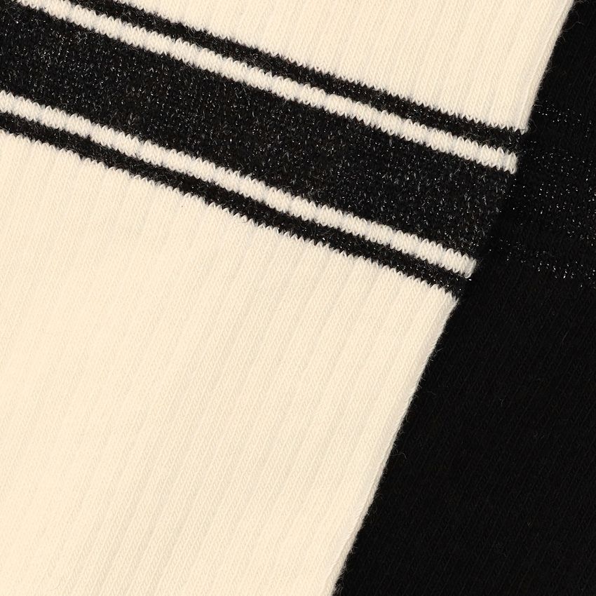 2er-Set schwarze und weiße Socken